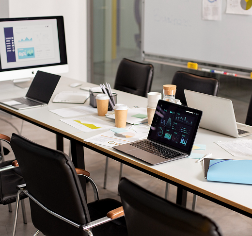 Modern office workspace